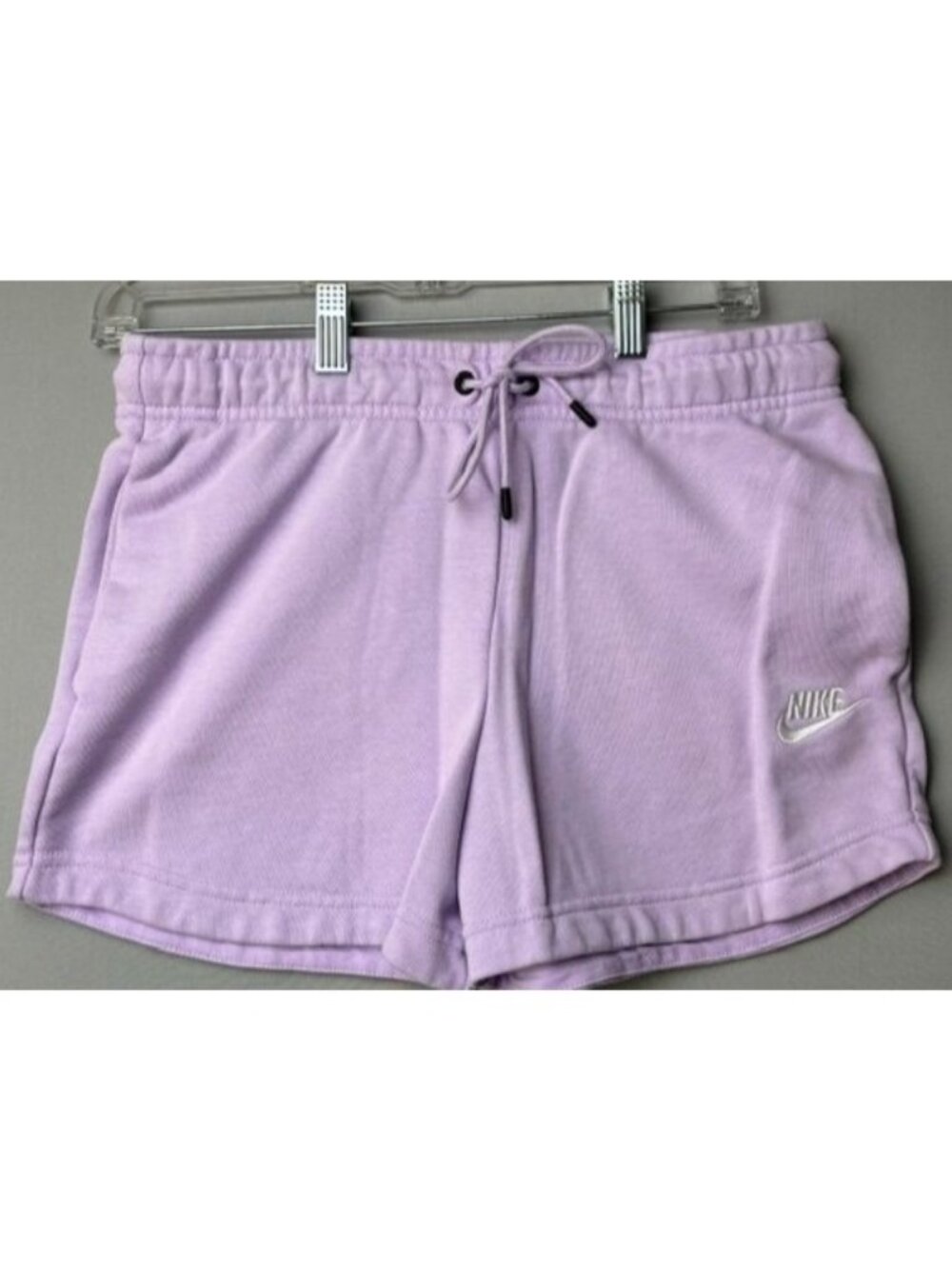 Nike Sportswear Club Fleece Shorts Women's Small Purple Drawstring Lounge Casual